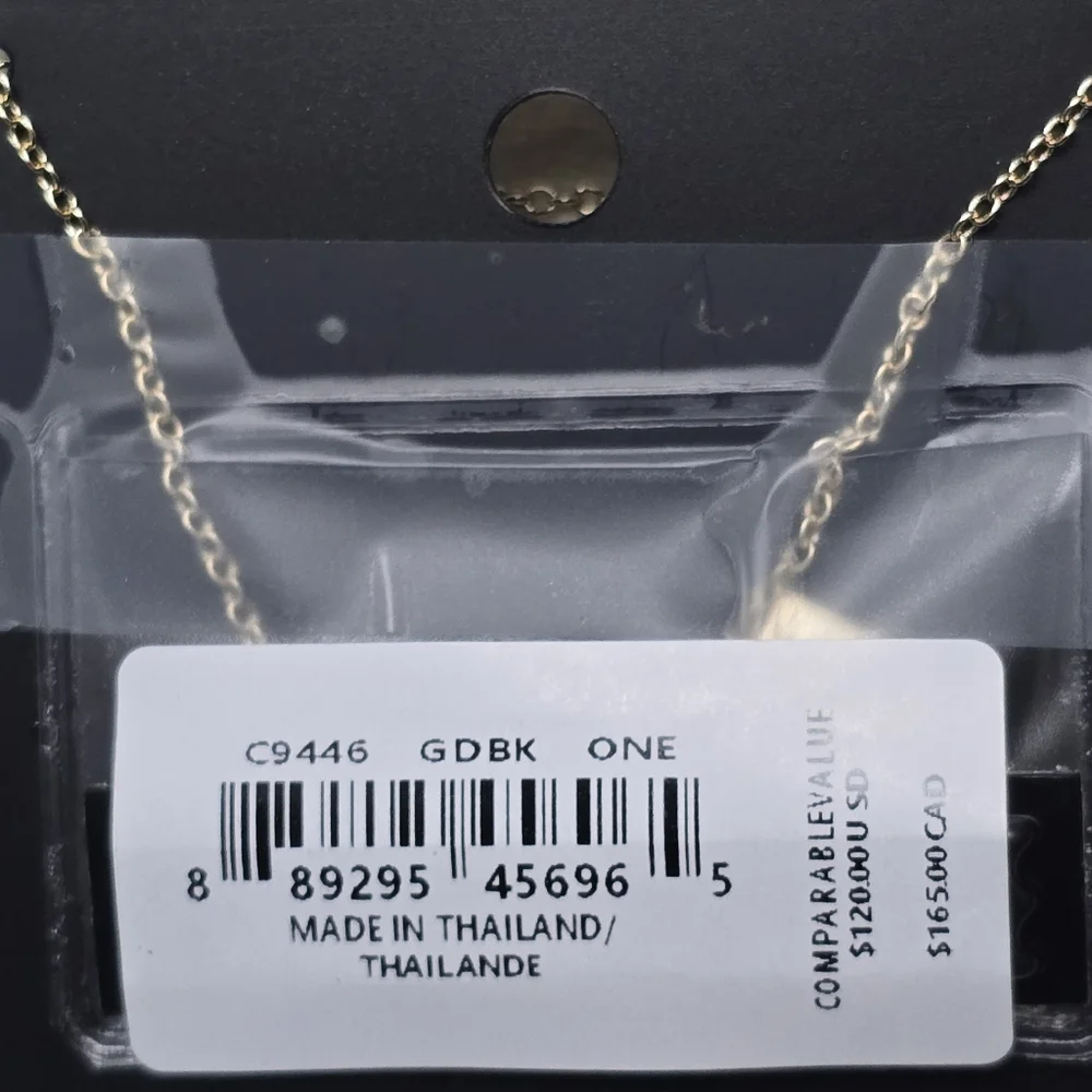 Coach 3-Ring Enamel Statement Necklace - Picture 5 of 5